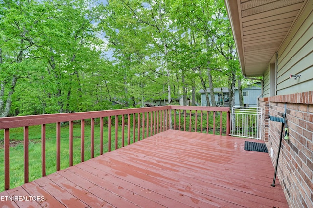 214 Snead Dr, Crossville, TN 38558 - view of wooden terrace