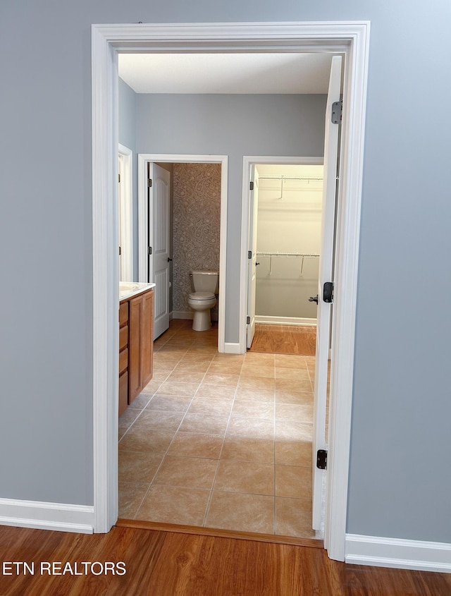 129 Mcneilly Cir, Maryville, TN 37803 - corridor featuring light tile patterned floors and baseboards