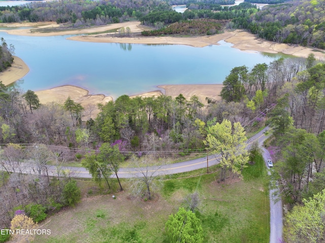 801 Lakeway Rd, Morristown, TN 37814 - bird's eye view featuring a water view and a view of trees
