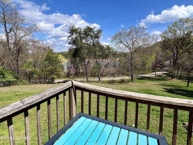 801 Lakeway Rd, Morristown, TN 37814 - deck featuring a yard