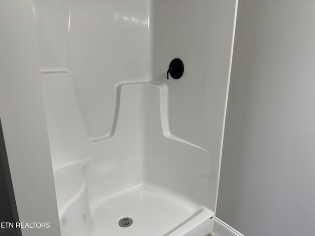 bathroom with walk in shower