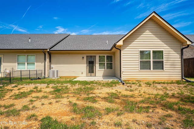 5925 Knox Hill Way, Knoxville, TN 37912 - back of house featuring central AC, a patio, and fence
