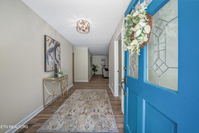 230 Briarcliff Ave, Oak Ridge, TN 37830 - foyer entrance featuring dark wood-type flooring and baseboards