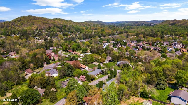 230 Briarcliff Ave, Oak Ridge, TN 37830 - birds eye view of property featuring a mountain view, a forest view, and a residential view