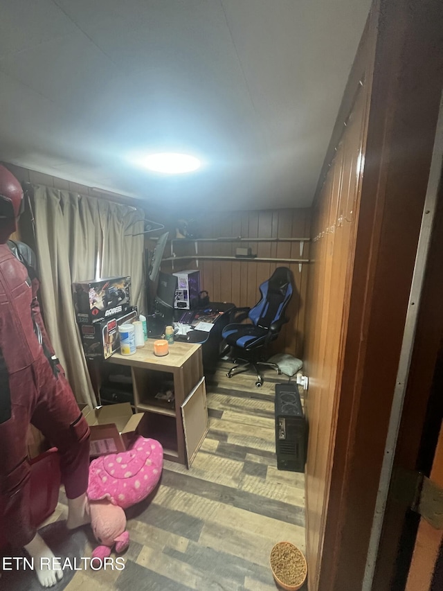 interior space with light wood-style flooring