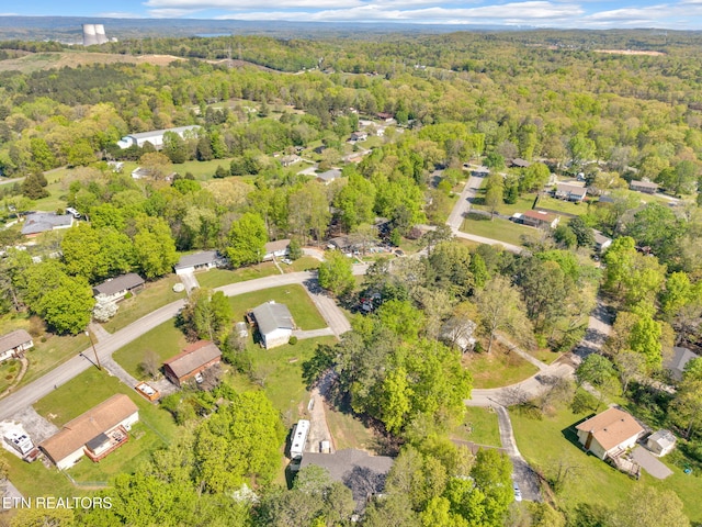 9204 Chamaeleon Trl, Harrison, TN 37341 - drone / aerial view featuring a forest view