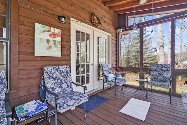 13 Oxford Cir, Fairfield Glade, TN 38558 - sunroom featuring french doors