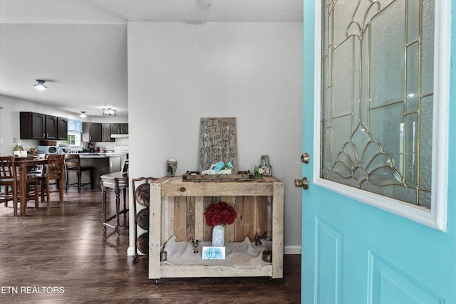 4716 Cabbage Ln, Knoxville, TN 37938 - entrance foyer featuring dark wood-style floors