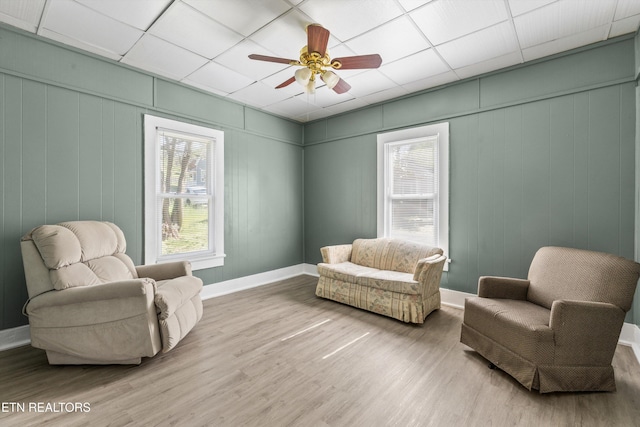 2214 Lincoln St, Knoxville, TN 37920 - sitting room with light wood finished floors, a drop ceiling, and plenty of natural light