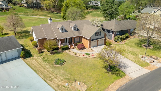 birds eye view of property