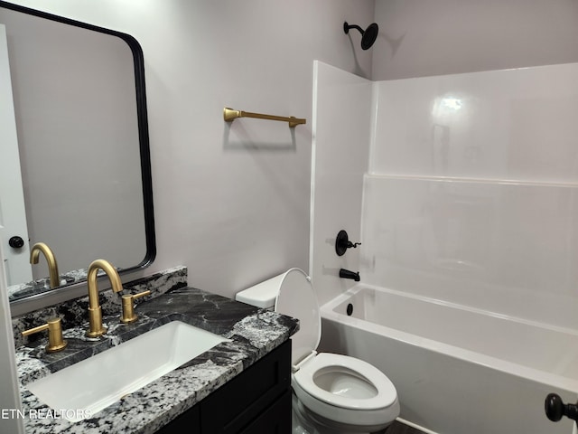 180 W Park Cir, Decatur, TN 37322 - full bathroom featuring vanity,  shower combination, and toilet
