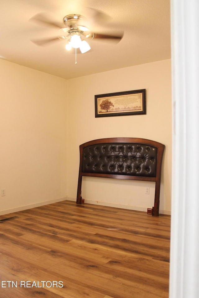 1016 W W Hill Rd, Jamestown, TN 38556 - interior space with wood finished floors and ceiling fan