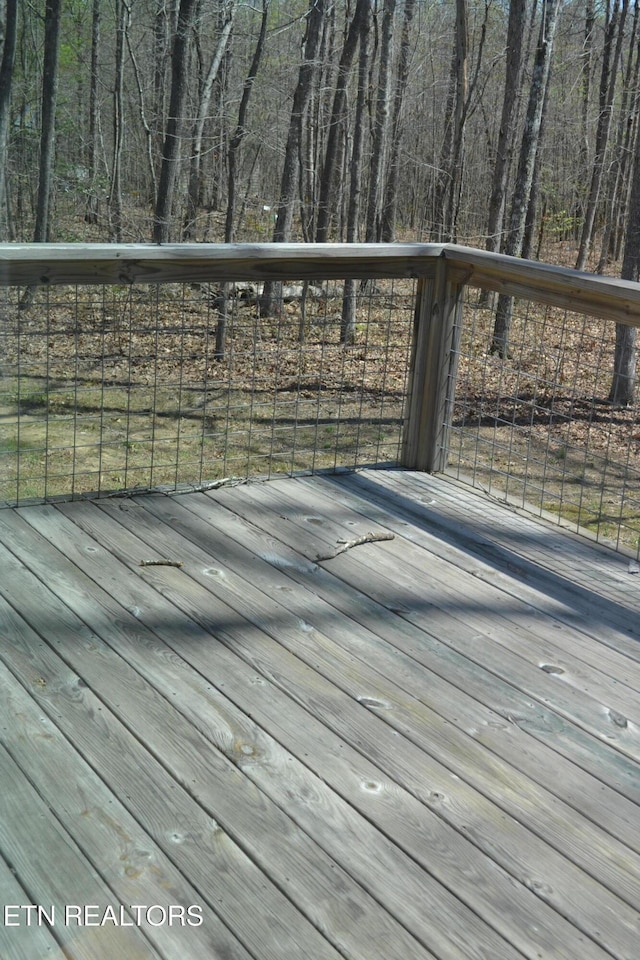 1382 Pilgrim Dr, Grimsley, TN 38565 - wooden deck featuring a view of trees