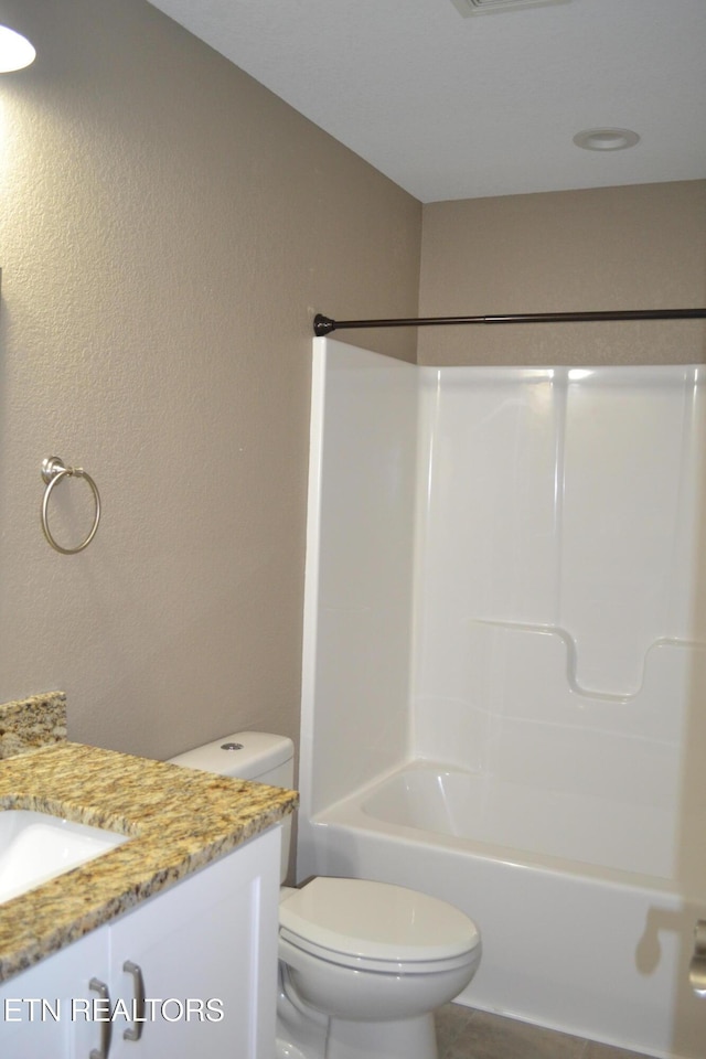 1382 Pilgrim Dr, Grimsley, TN 38565 - full bathroom with toilet, shower / tub combination, and vanity