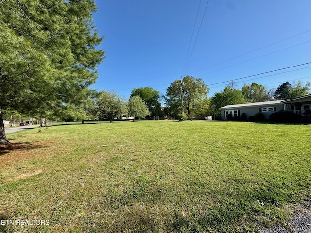 view of yard