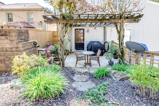 3835 SW Keowee Ave, Knoxville, TN 37919 - exterior space with a patio, fence private yard, and a pergola