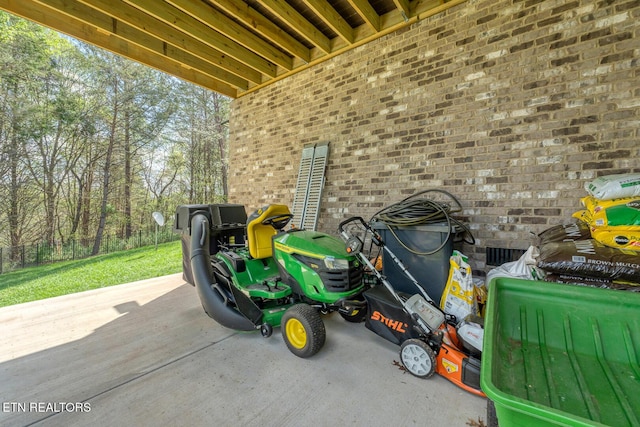 exterior space featuring fence