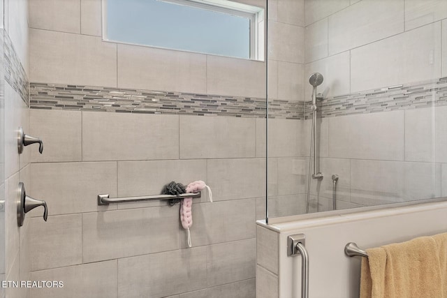 bathroom with walk in shower