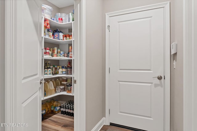 view of pantry