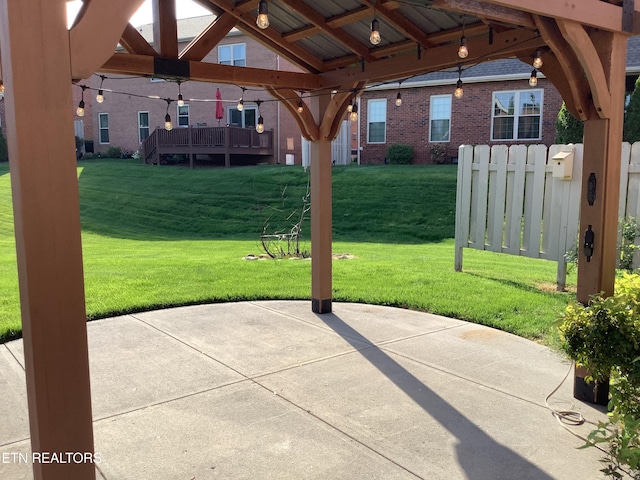 11608 San Martin Ln, Knoxville, TN 37934 - view of patio with a gazebo