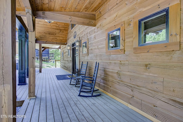 3505 Mountain Tyme Way, Sevierville, TN 37862 - wooden deck featuring a porch