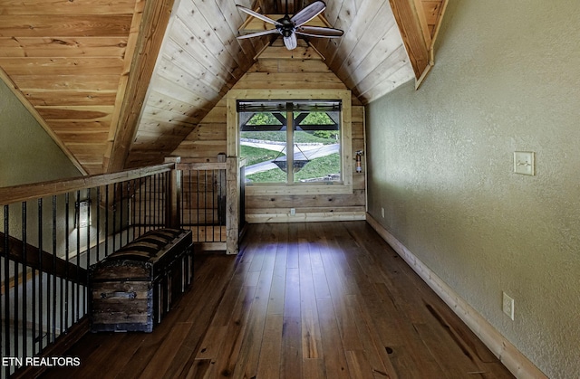 3505 Mountain Tyme Way, Sevierville, TN 37862 - additional living space with lofted ceiling, wooden ceiling, and a textured wall