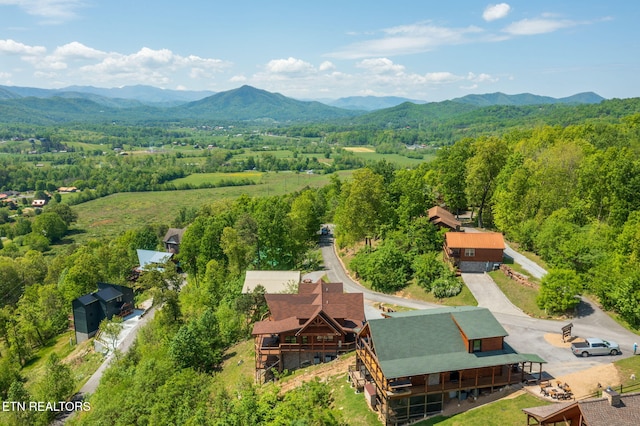 3505 Mountain Tyme Way, Sevierville, TN 37862 - birds eye view of property featuring a mountain view and a wooded view