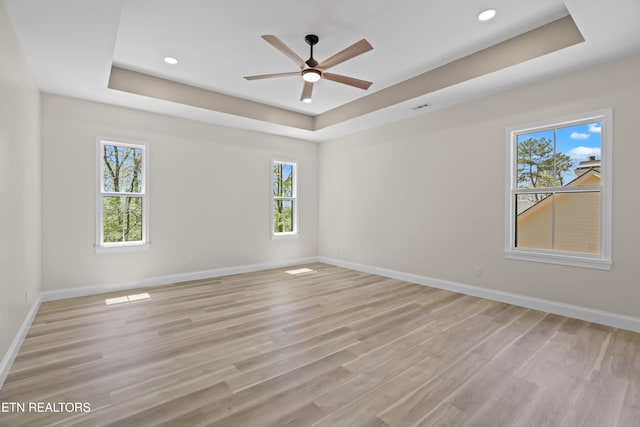 322 Fairway Dr, Dandridge, TN 37725 - spare room with baseboards, a raised ceiling, and a healthy amount of sunlight