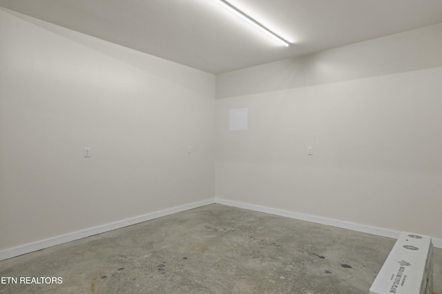 322 Fairway Dr, Dandridge, TN 37725 - spare room with baseboards and unfinished concrete floors