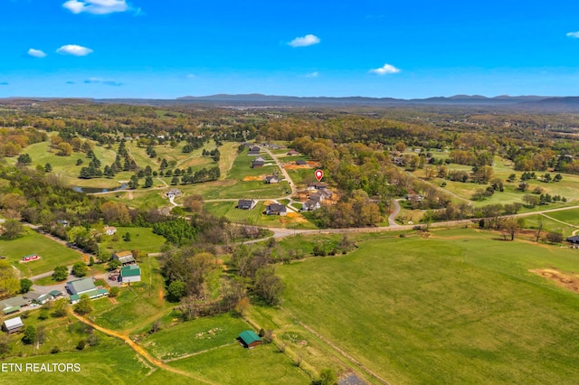 322 Fairway Dr, Dandridge, TN 37725 - drone / aerial view with a mountain view