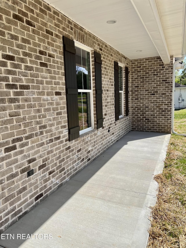 view of patio featuring covered porch