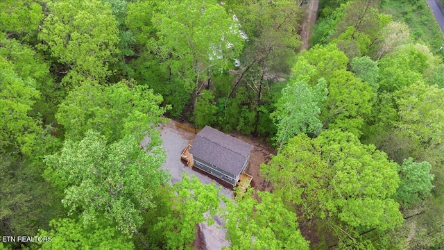 aerial view with a view of trees