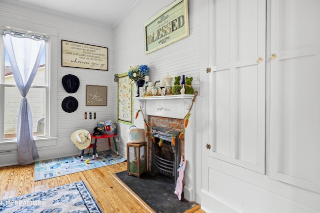 207 Loomis St, Tellico Plains, TN 37385 - interior space featuring ornamental molding and wood finished floors