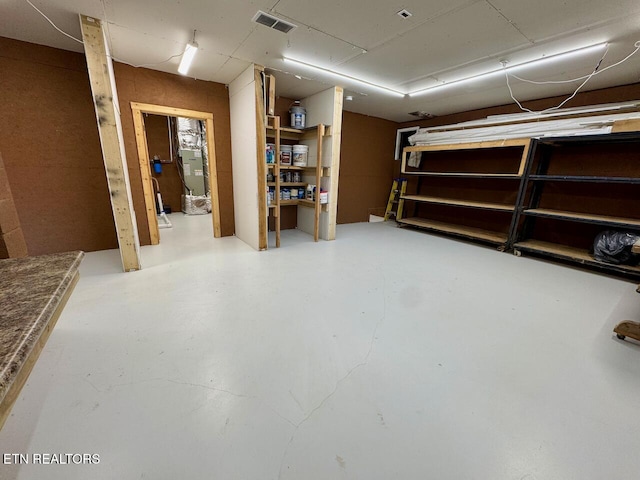 view of basement