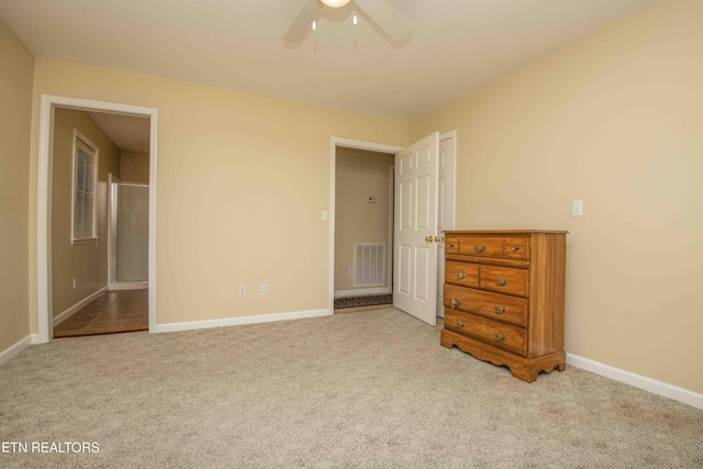 211 Peanut Ln, New Tazewell, TN 37825 - carpeted bedroom featuring ceiling fan, baseboards, and visible vents