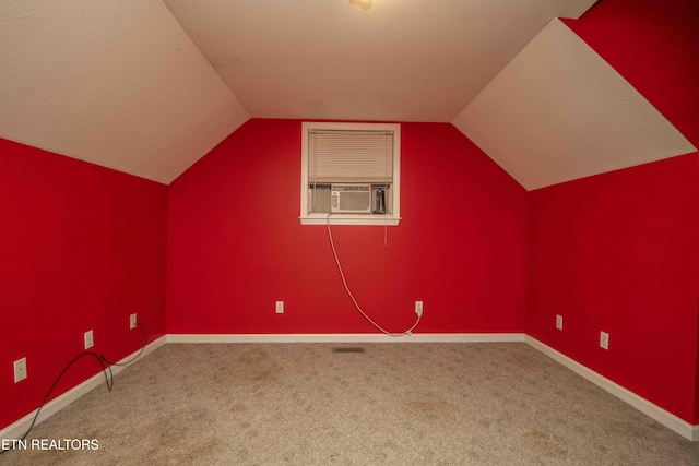 211 Peanut Ln, New Tazewell, TN 37825 - additional living space featuring baseboards, vaulted ceiling, and carpet floors