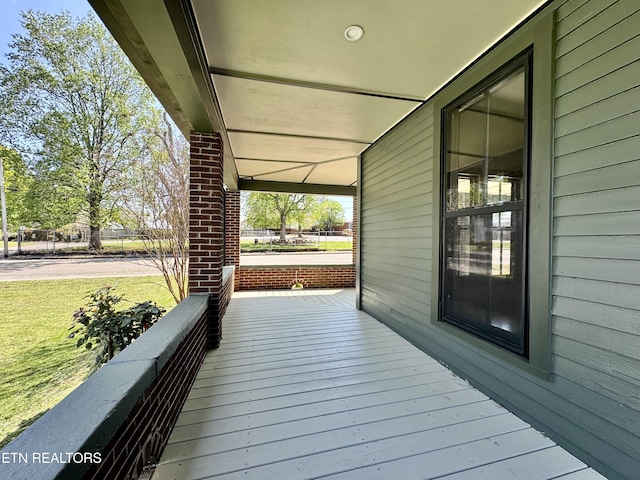 304 Broad St, Sweetwater, TN 37874 - wooden deck with a porch and a yard