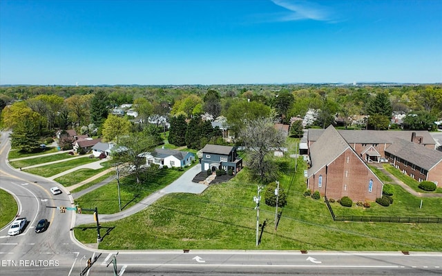 drone / aerial view featuring a residential view