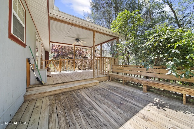 1615 Upper Middle Creek Rd, Sevierville, TN 37876 - deck featuring a ceiling fan