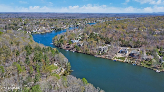 10 Claremont Cir, Fairfield Glade, TN 38558 - aerial view with a view of trees and a water view