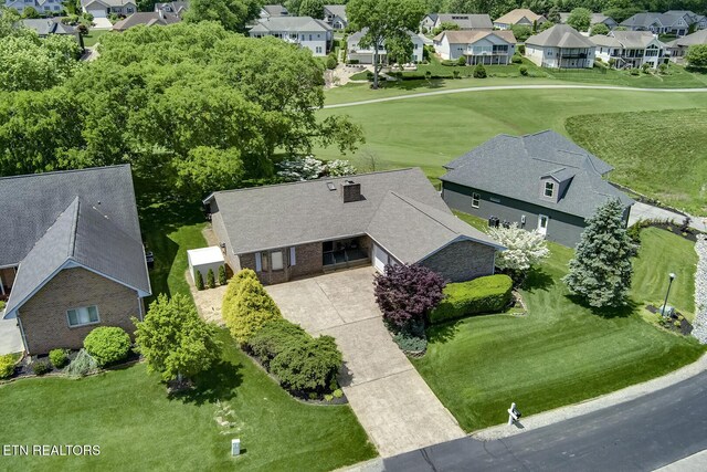212 Tooweka Ln, Loudon, TN 37774 - aerial perspective of suburban area