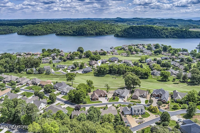 212 Tooweka Ln, Loudon, TN 37774 - aerial perspective of suburban area with a large body of water