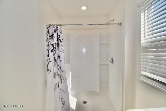 2141 Glen Crk, Knoxville, TN 37924 - bathroom with a wealth of natural light and a shower with shower curtain