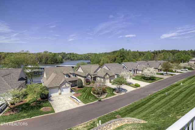989 Rarity Bay Pkwy, Vonore, TN 37885 - birds eye view of property with a residential view and a water view