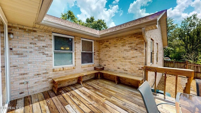 view of deck