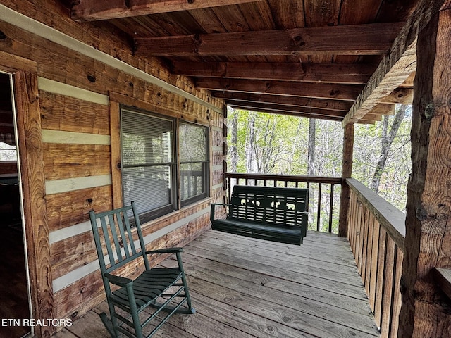 2580 Black Bear Ln, Sevierville, TN 37876 - view of wooden terrace