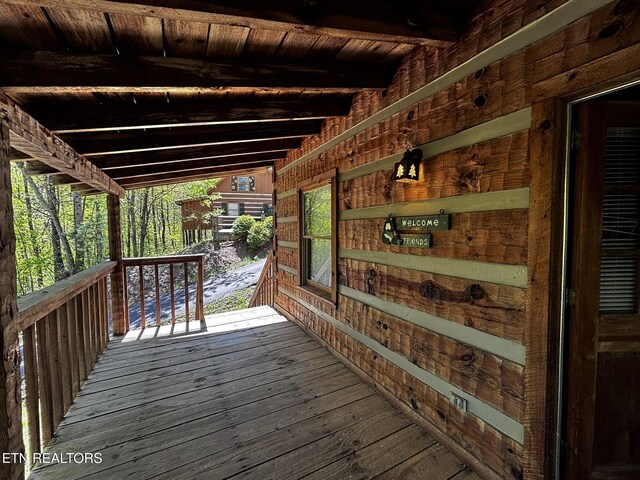 2580 Black Bear Ln, Sevierville, TN 37876 - view of wooden terrace