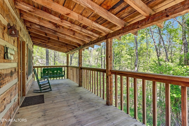 2580 Black Bear Ln, Sevierville, TN 37876 - view of wooden deck