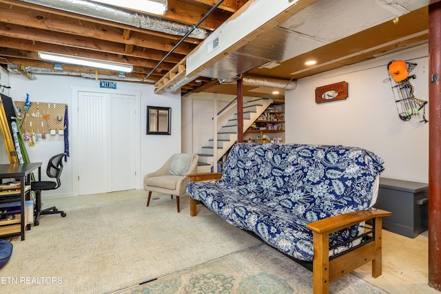 7324 Thorn Grove Pike, Knoxville, TN 37914 - living area with stairs and recessed lighting