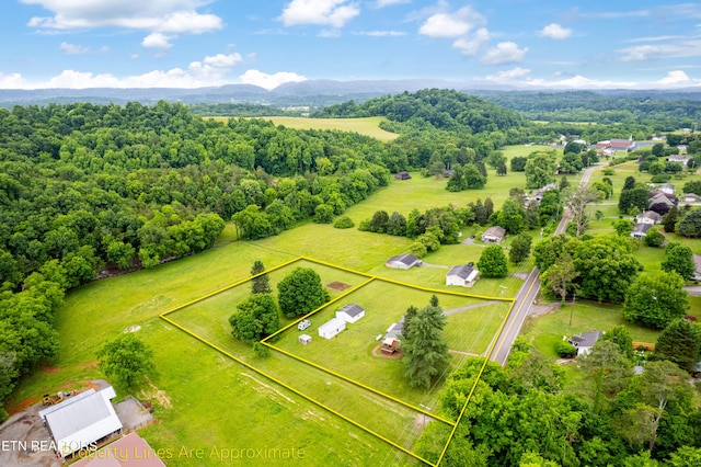 7324 Thorn Grove Pike, Knoxville, TN 37914 - aerial view of property's location with property boundaries highlighted